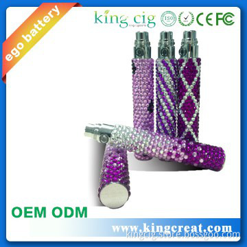 2014 new Design Electronic cigarette ego battery with Diamonds